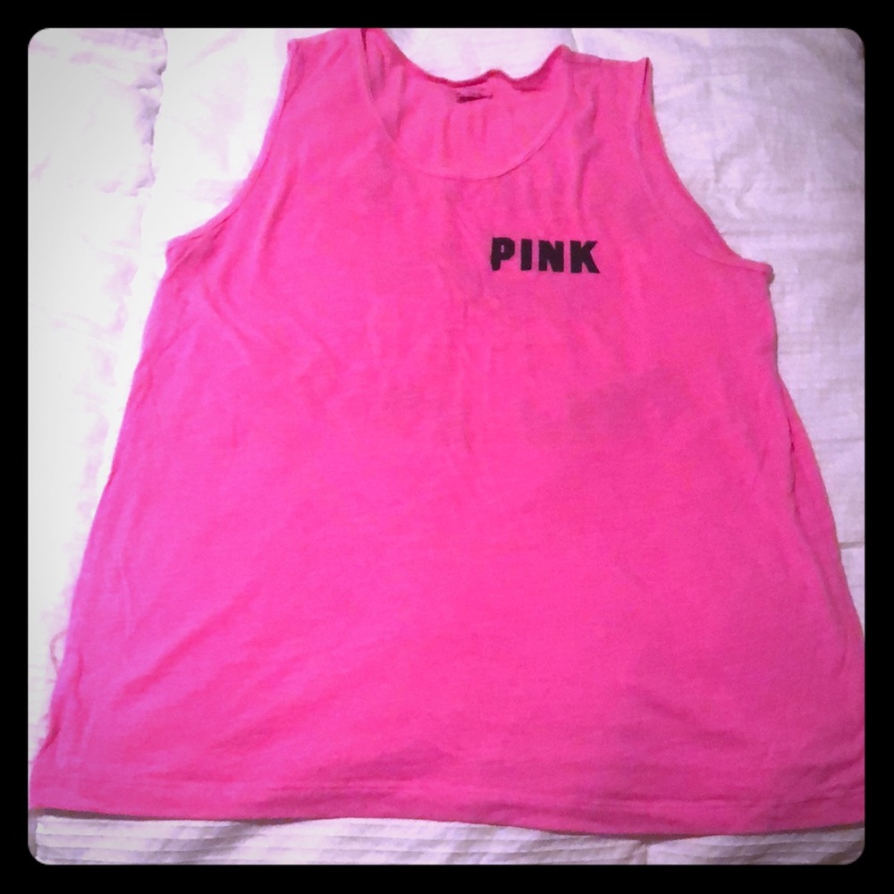 Pink tank top size L